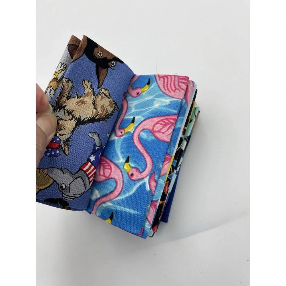 Benartex Summer Vacation‎ Prints 10 Fat Quarters Cotton Fabric New Bundle